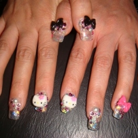 Hello Kitty Nail Art Ideas