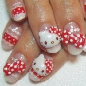 Hello Kitty Nail Art Ideas
