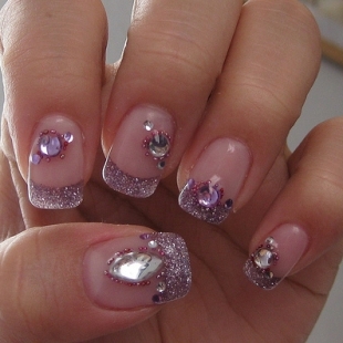 Glittery Nail Art