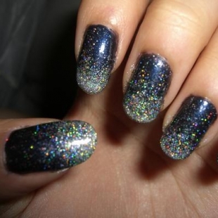 Glittery Nail Art