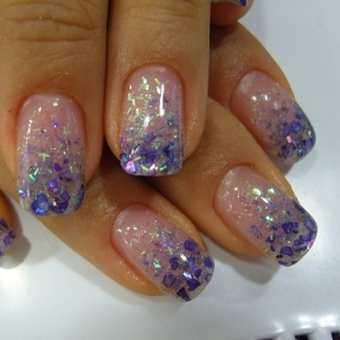 Glittery Nail Art