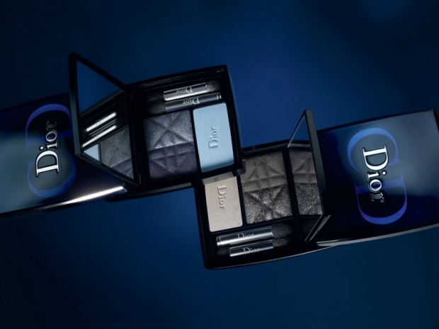 Dior Fall 2020 Blue Tie Makeup Collection