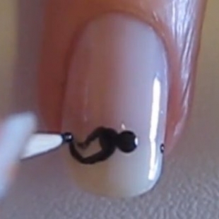 How to Make Movember Mustache Nail Art