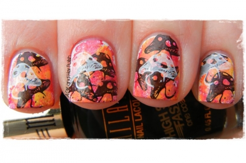 Sponge and Stamping Nail Art Tutorial