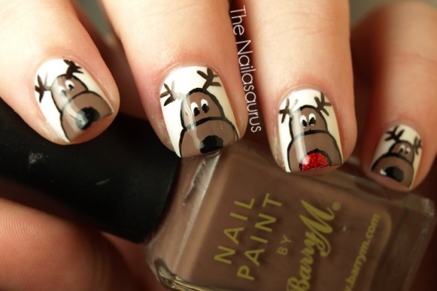 Cute Christmas DIY Nail Art Ideas