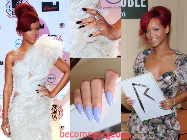 Celebrity Stiletto/Pointy Shaped Nails