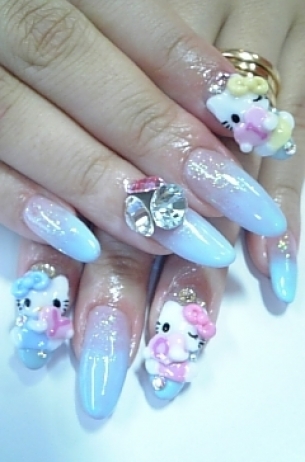 Hello Kitty Nail Art Designs for 2020