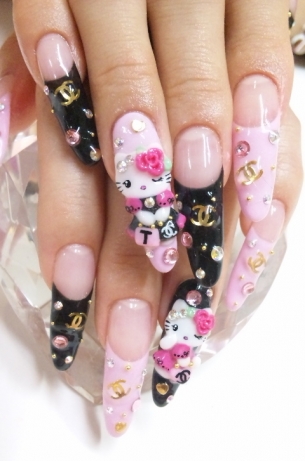 Hello Kitty Nail Art Designs for 2020