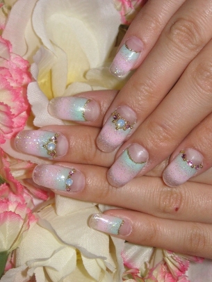 Half Moon Manicure Designs for Summer