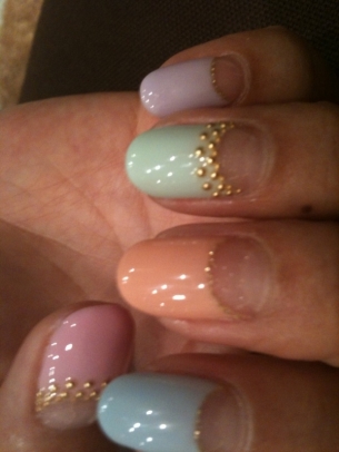 Half Moon Manicure Designs for Summer