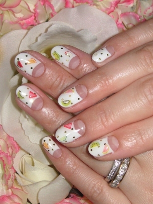 Half Moon Manicure Designs for Summer