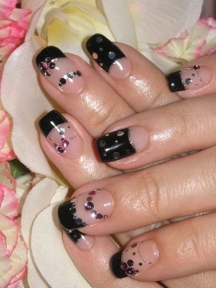 Half Moon Manicure Designs for Summer