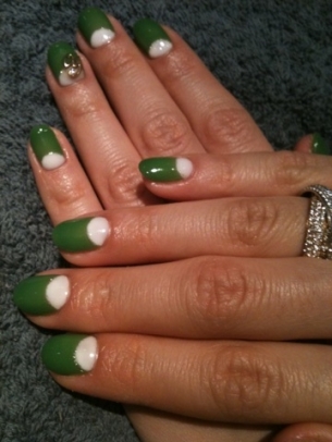 Half Moon Manicure Designs for Summer
