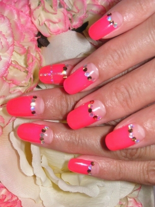 Half Moon Manicure Designs for Summer