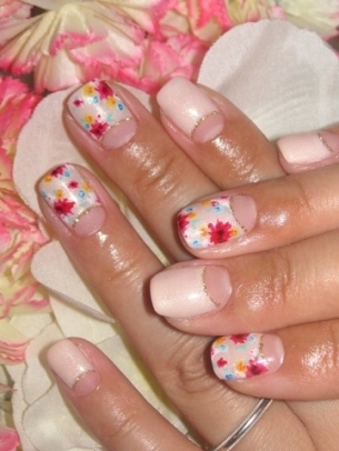 Half Moon Manicure Designs for Summer