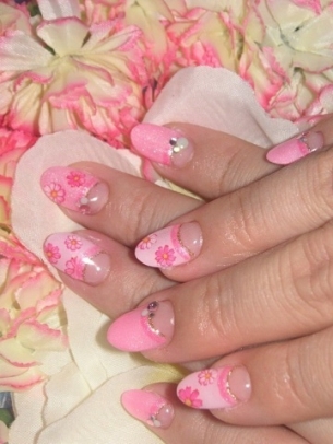 Half Moon Manicure Designs for Summer