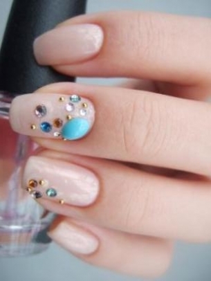 Nude Colored Nail Art Designs