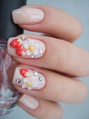 Nude Colored Nail Art Designs