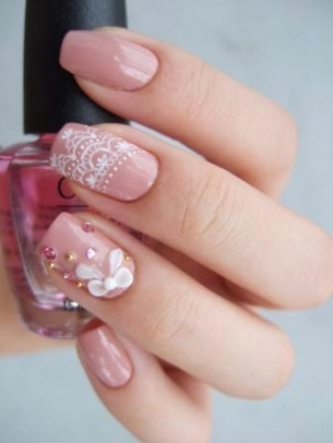 Nude Colored Nail Art Designs