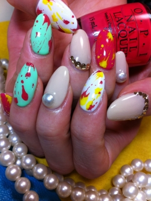 Color Mix Nail Art Ideas for Summer