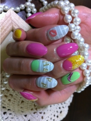 Color Mix Nail Art Ideas for Summer
