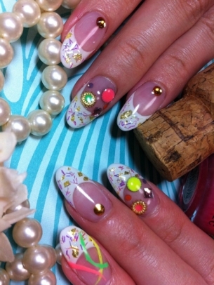 Color Mix Nail Art Ideas for Summer