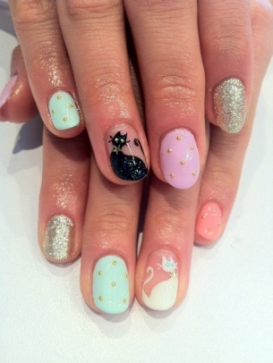 Colorful Party Nail Art Ideas