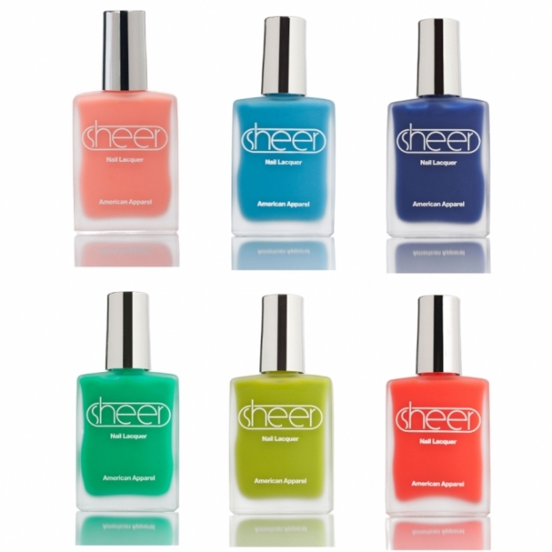 American Apparel Sheer Nail Polish Summer 2020 Collection