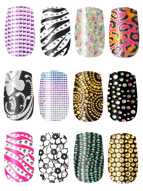 Nailease 3D Diamante Nail Wraps