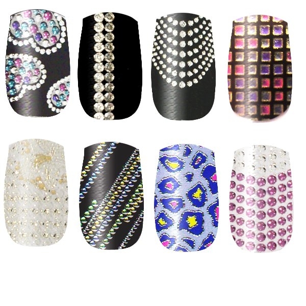 Nailease 3D Diamante Nail Wraps