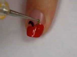 Quick and Easy Delicious Apples Nail Art Tutorial