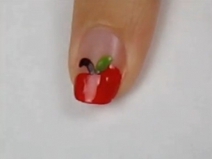 Quick and Easy Delicious Apples Nail Art Tutorial