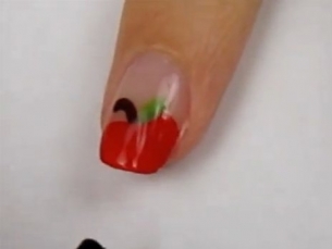 Quick and Easy Delicious Apples Nail Art Tutorial