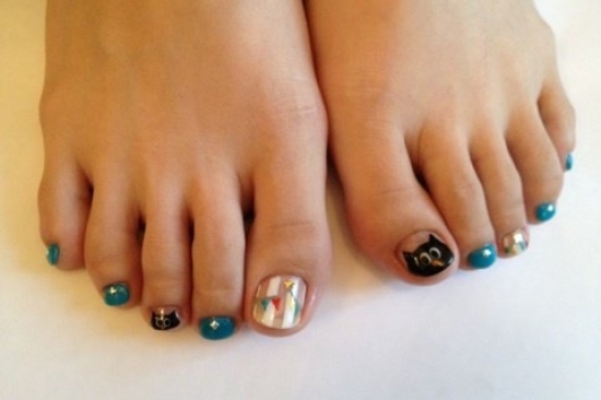 Cool Pedicure Nail Art Ideas for Fall
