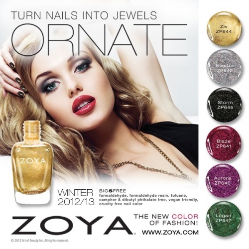 Zoya Ornate Winter 2020/2020 Nail Polishes