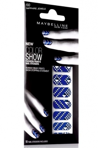 Maybelline Color Show Fashion Prints Nail Stickers and Sequins