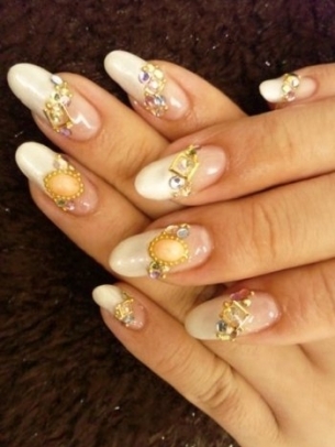 Gems and Rhinestones Nail Art Ideas