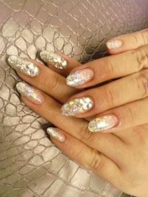 Gems and Rhinestones Nail Art Ideas