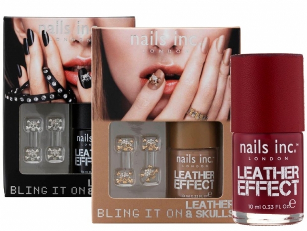 Nails Inc Leather Effect ‘Bling It On Leather & Skulls’ Nail Polish Collection