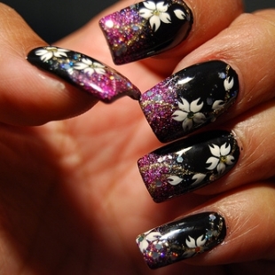 Simple Dark Nail Art Ideas
