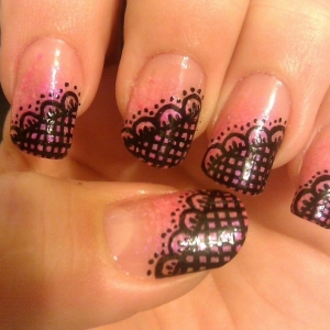 Lace Nail Art Designs