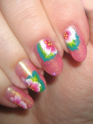 Lovely Floral Nail Painting Ideas