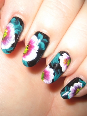 Lovely Floral Nail Painting Ideas