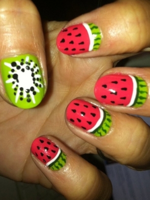 Simple Colorful Nail Art Ideas