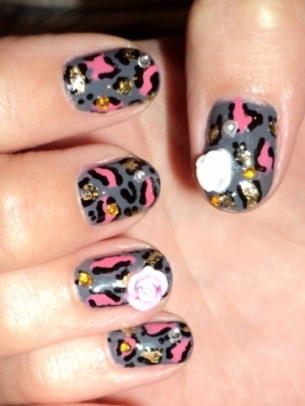 Easy Animal Print Nail Art
