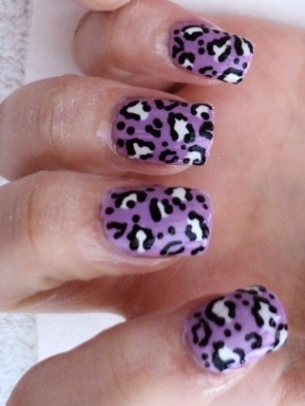 Easy Animal Print Nail Art