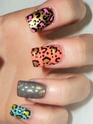 Easy Animal Print Nail Art