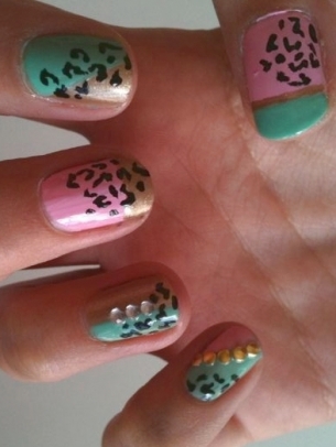 Easy Animal Print Nail Art