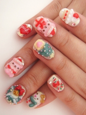 Holiday Japanese Nail Art Designs