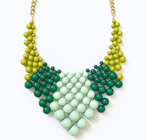 Color block chunky necklace